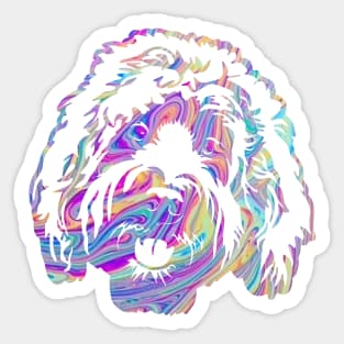 Golden doodle Sticker